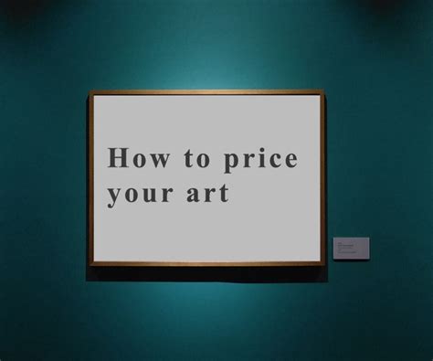 How to Price Your Artwork: A Beginner’s Guide – The Art .